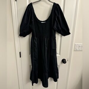 Hill House black cotton Louisa with pockets